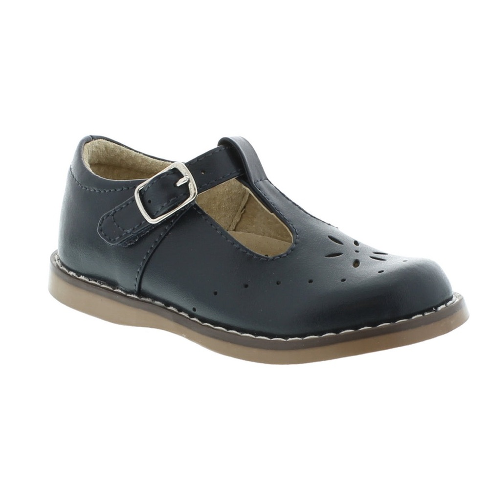 FootMates Sherry Navy Kids Shoe, Size 9.5